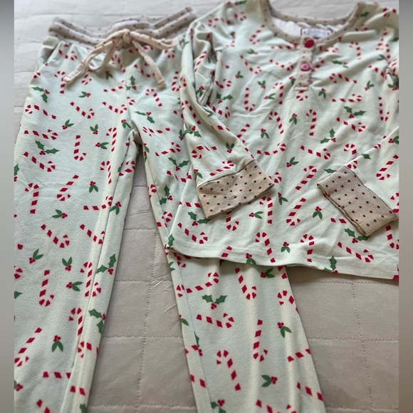 Sweet Honey 2pc Pajama Lounge Set Candy Canes Christmas Holidays - Picture 3 of 12